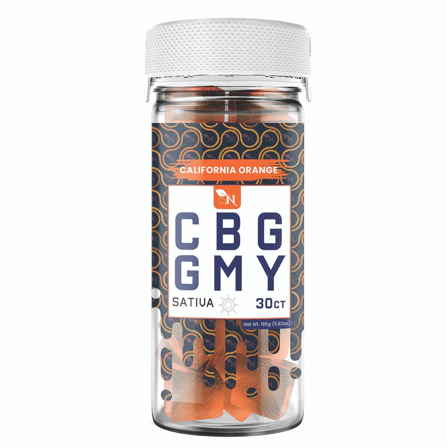 AGFN CBG Gummies Sativa 30ct 50mg ea 1500mg