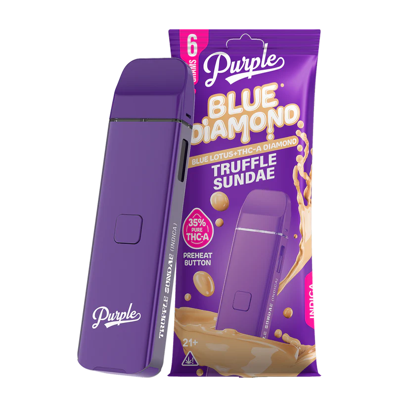 Purple Blue Diamond Disposable Truffle Sundae Indica