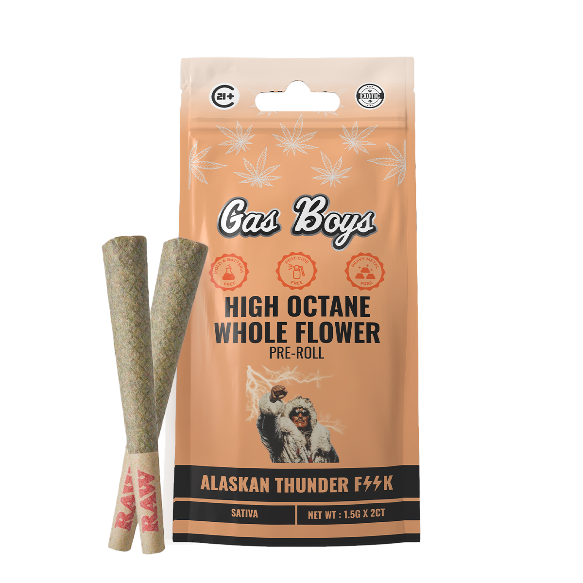 Gas Boys Prerolls 1.5g x2