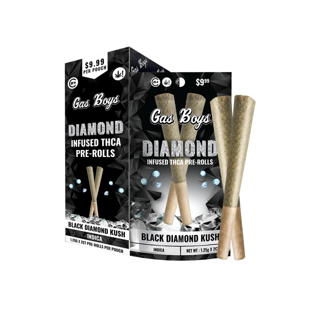 Gas Boys Diamond Infused THCA Prerolls 1.25g 2ct