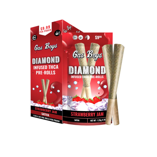Gas Boys Diamond Infused THCA Prerolls 1.25g 2ct