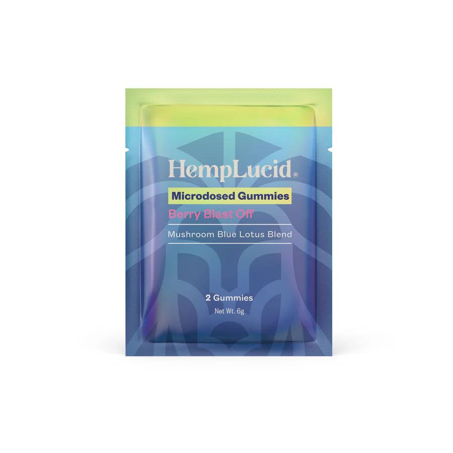 HempLucid Microdose Gummies Mushroom Blue Lotus Blend