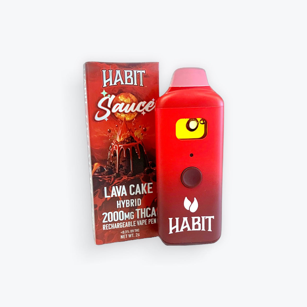 Habit Sauce Sour Haze Disposable Sativa THCA 2000mg 2g