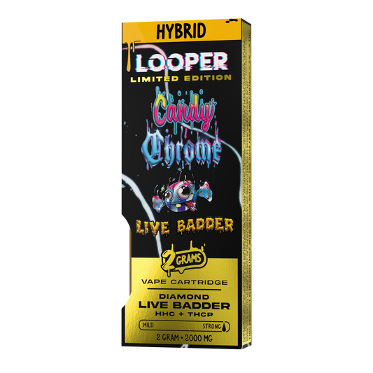 Looper Cart Candy Chrome Live Badder 2g Hybrid