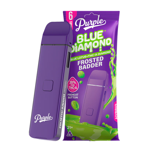 Purple Blue Diamond Disposable Frosted Badder Hybrid