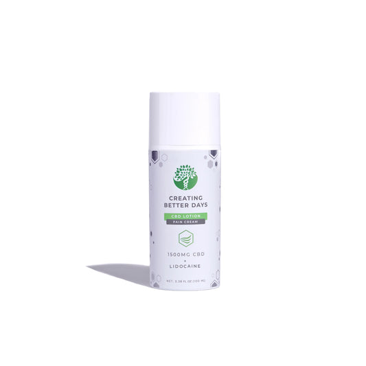 Creating Better Days CBD Lotion 1500mg CBD + Lidocaine