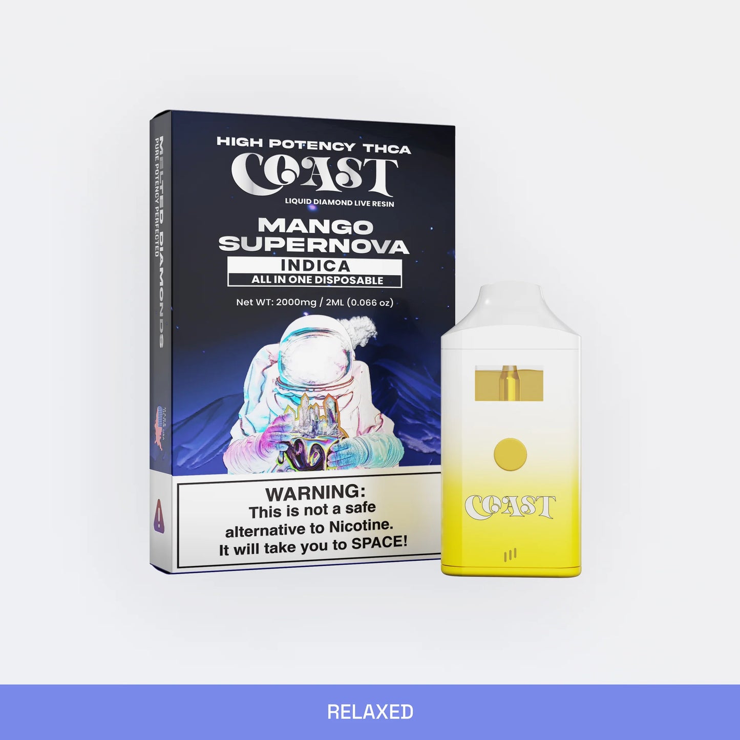 Coast THCA Liquid Diamonds Live Resin 2g Disposable