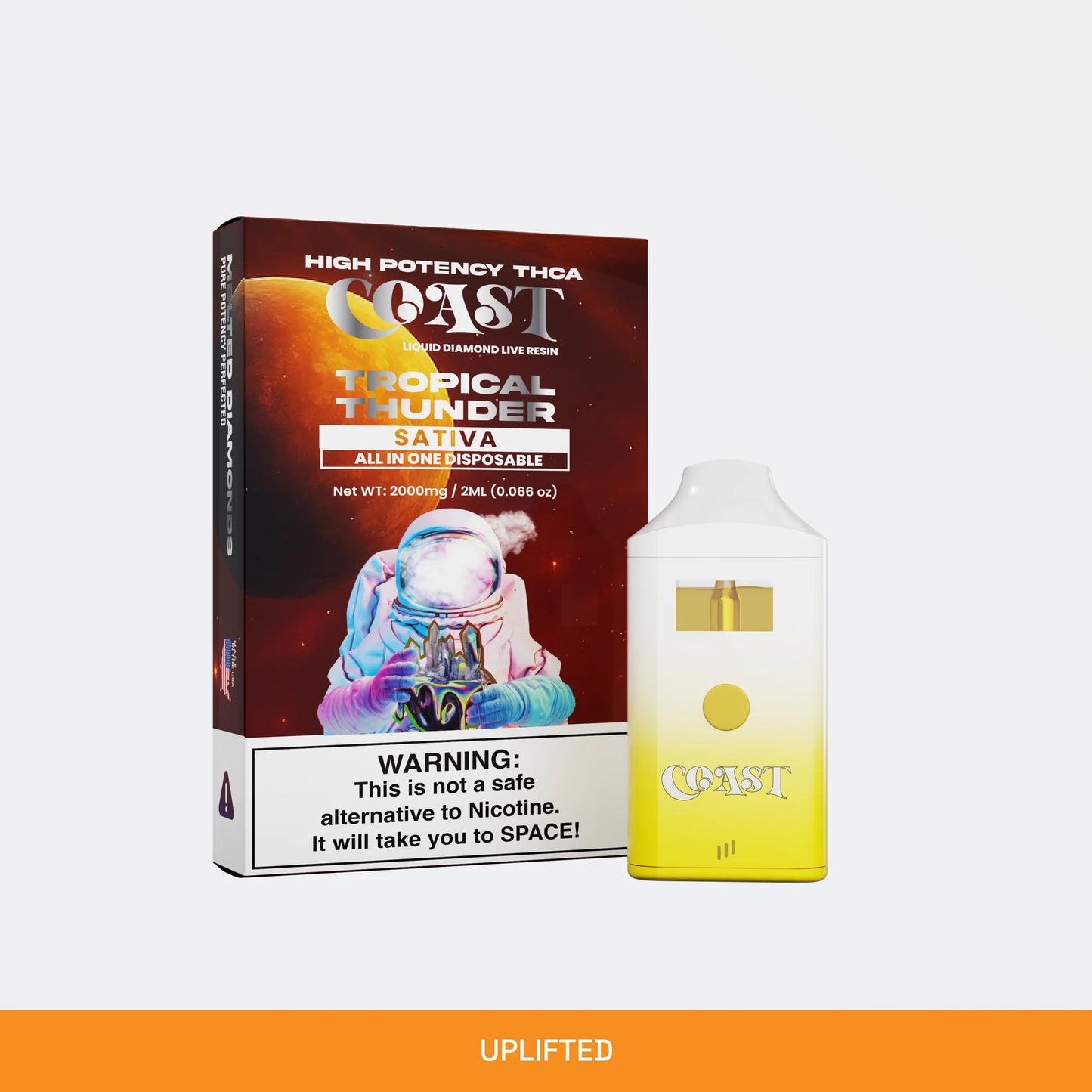Coast THCA Liquid Diamonds Live Resin 2g Disposable