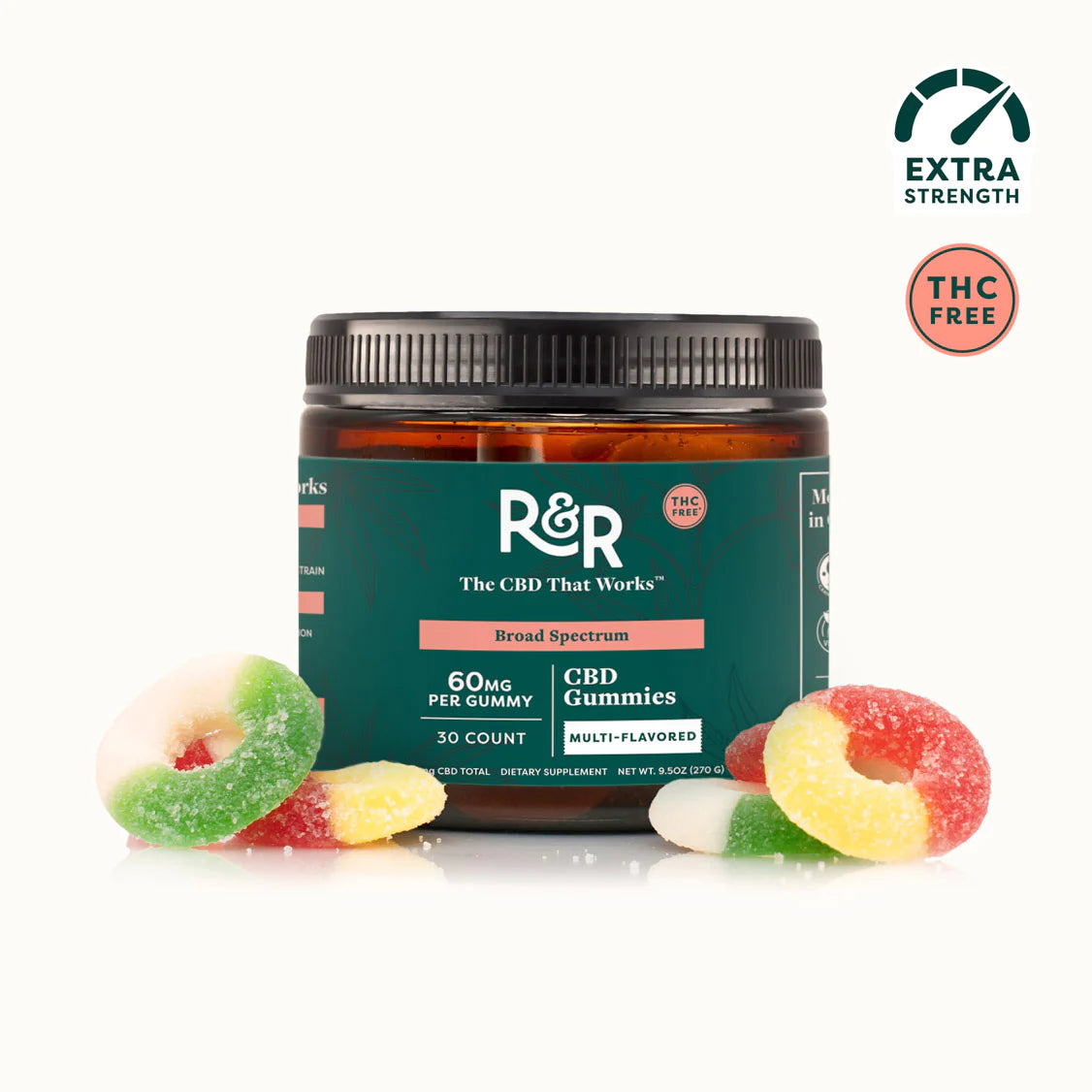 RR Gummy Rings Broad Spec (No THC) 750mg