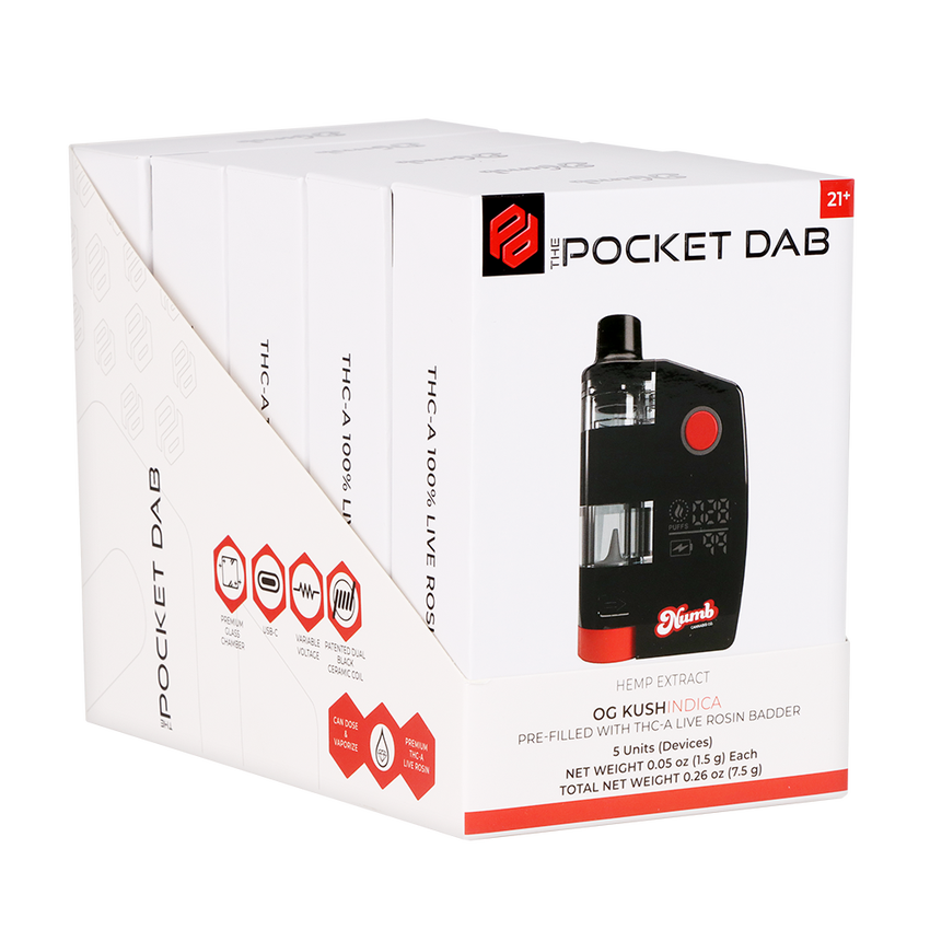The Pocket Dab 1.5G THCA Live Rosin Badder Disposable