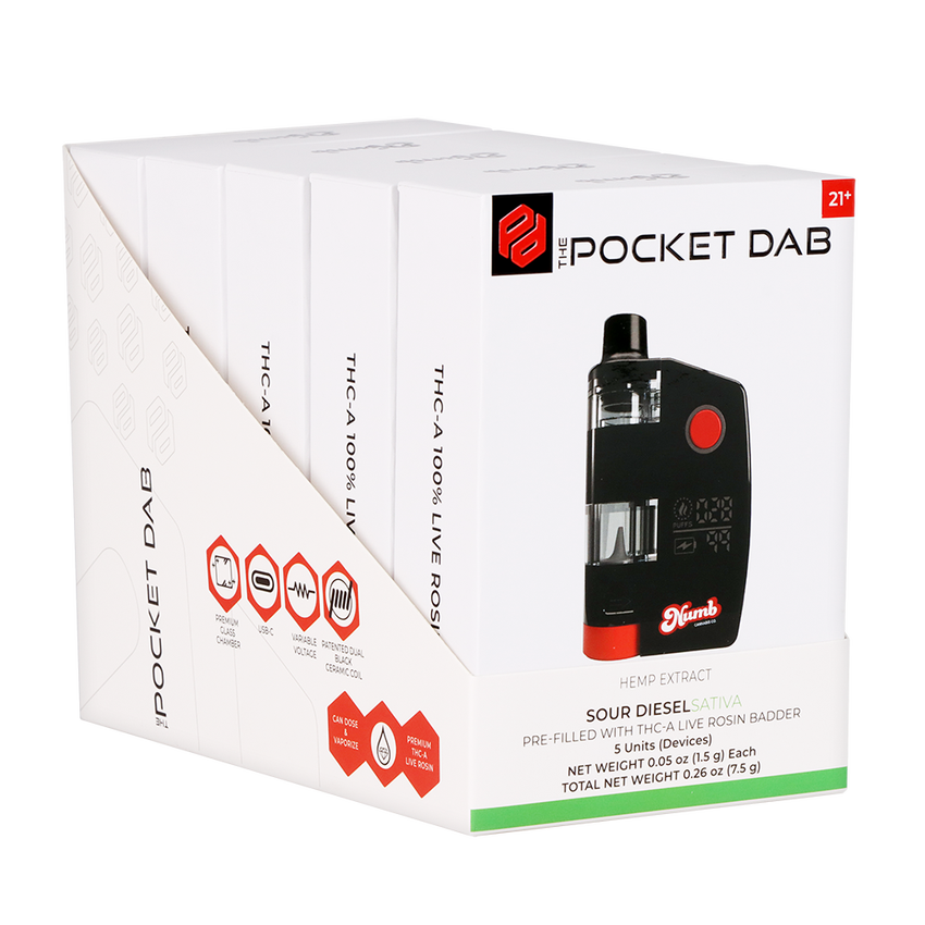 The Pocket Dab 1.5G THCA Live Rosin Badder Disposable