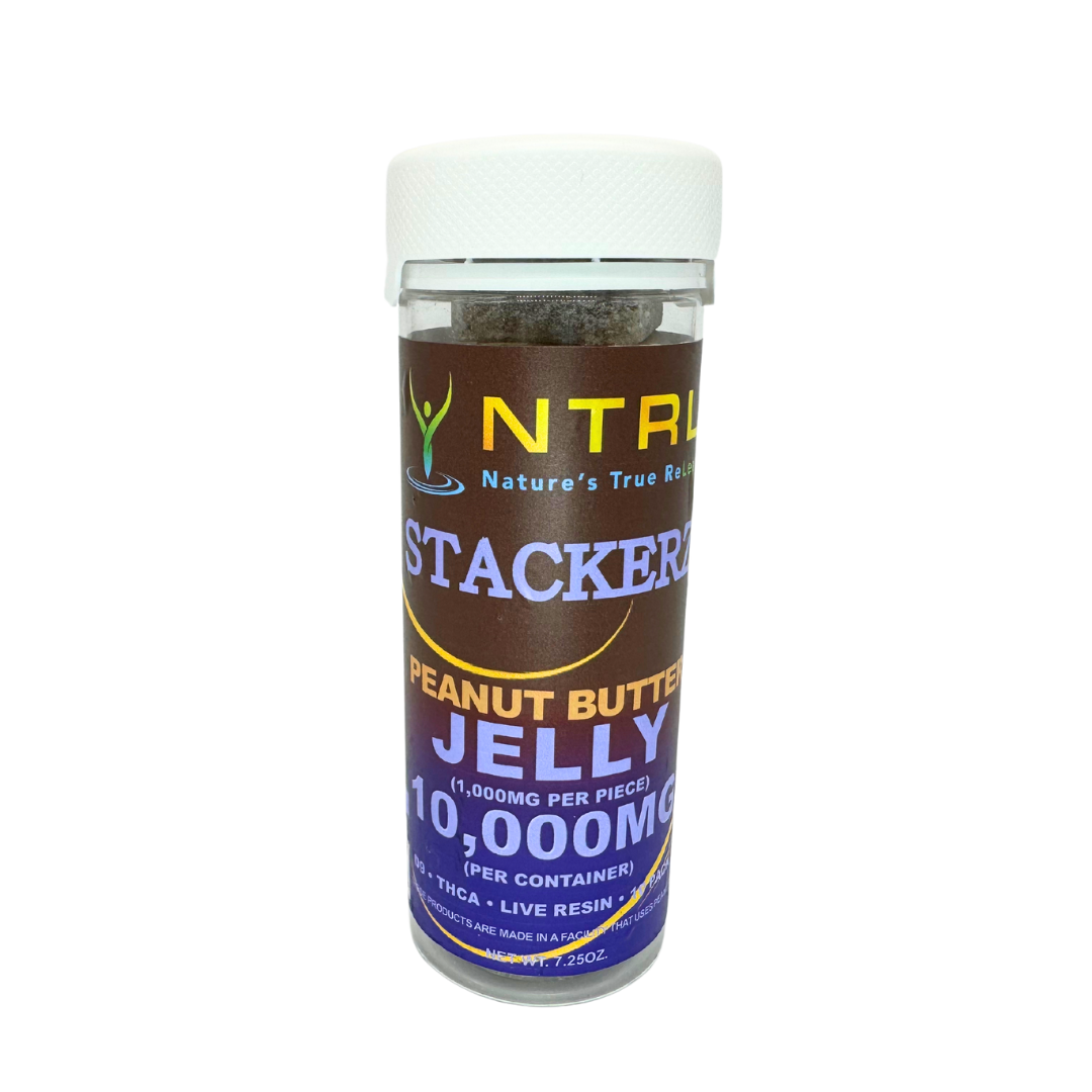 NTRL Stackers D9+THCA Live Resin Gummies