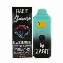 Habit Sauce Black Diamond Disposable Indica THCA 2000mg 2g