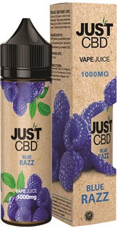 Just CBD Vape Juice Blue Razz